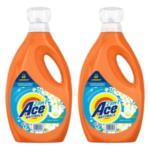 Ace Detergente 2 en 1 líquido 2 x 1,8 L