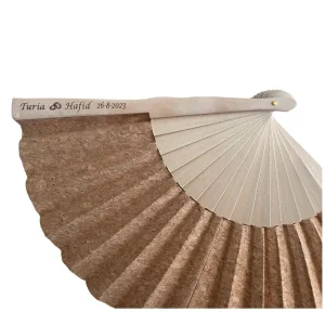 Abanicos Personalizados Madera y Corcho 100% Ecológico