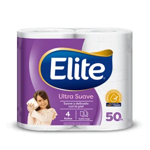 Elite Papel Higiénico Doble Hoja 50 metros 4 rollos