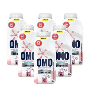 Omo Detergente Liquido Piel Sensible Para Diluir 6 x 500 cc